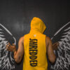 Cotton Tank Hoodie - Yellow - Image 4