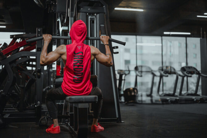 Cotton Tank Hoodie - Red