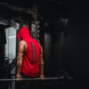 Cotton Tank Hoodie - Red - Image 5