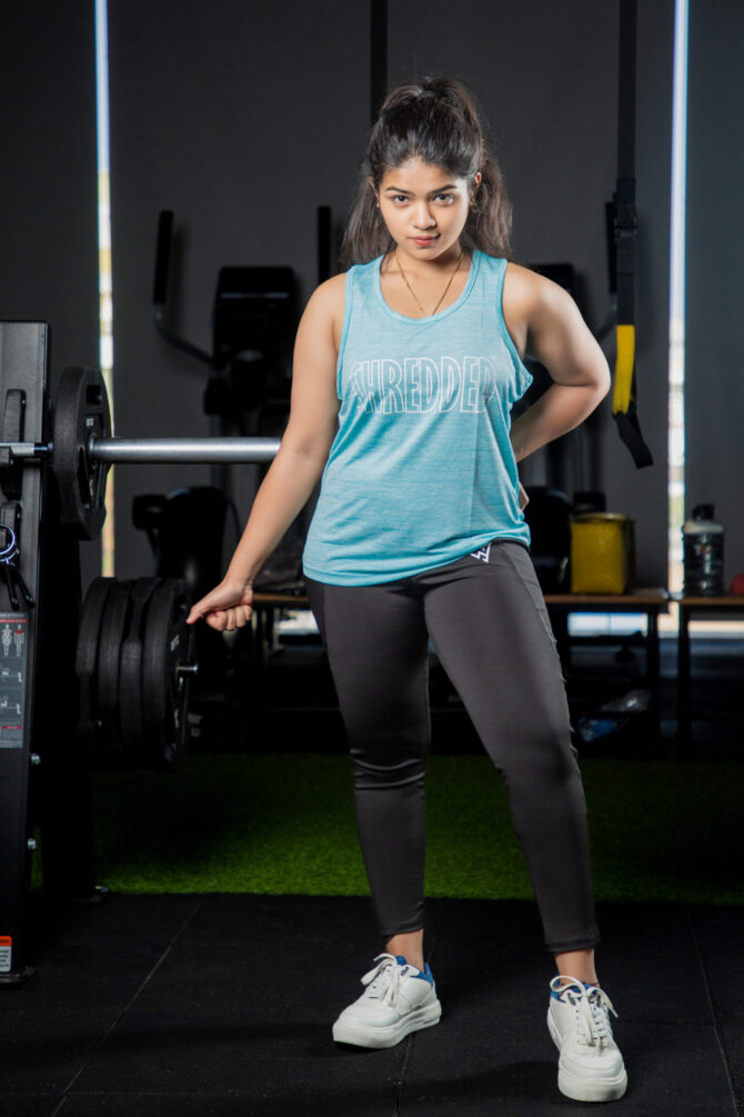 Seamless Tank Top (Aqua Blue)