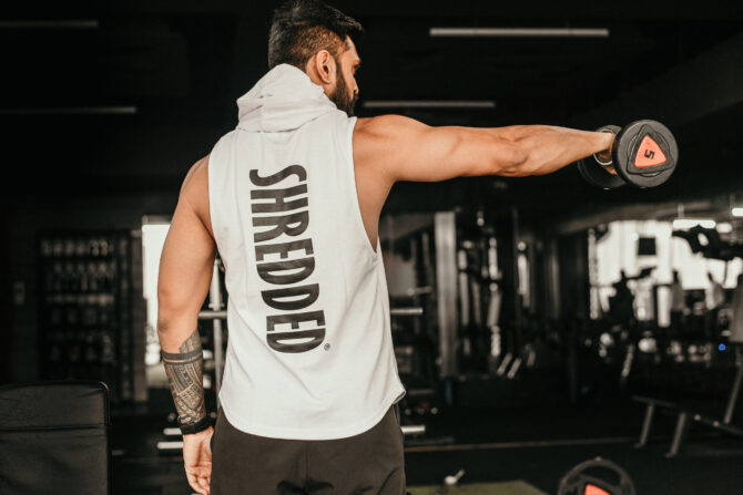 Cotton Tank Hoodie - White - Image 2