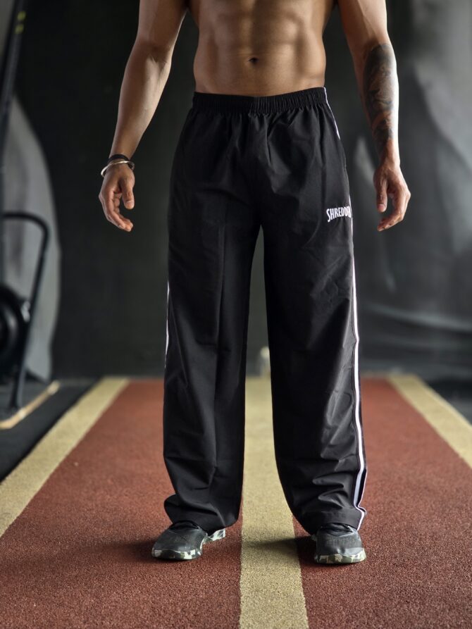 Retro Trackpants - Black - Image 2