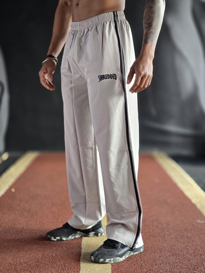 Retro Trackpants - Light Grey