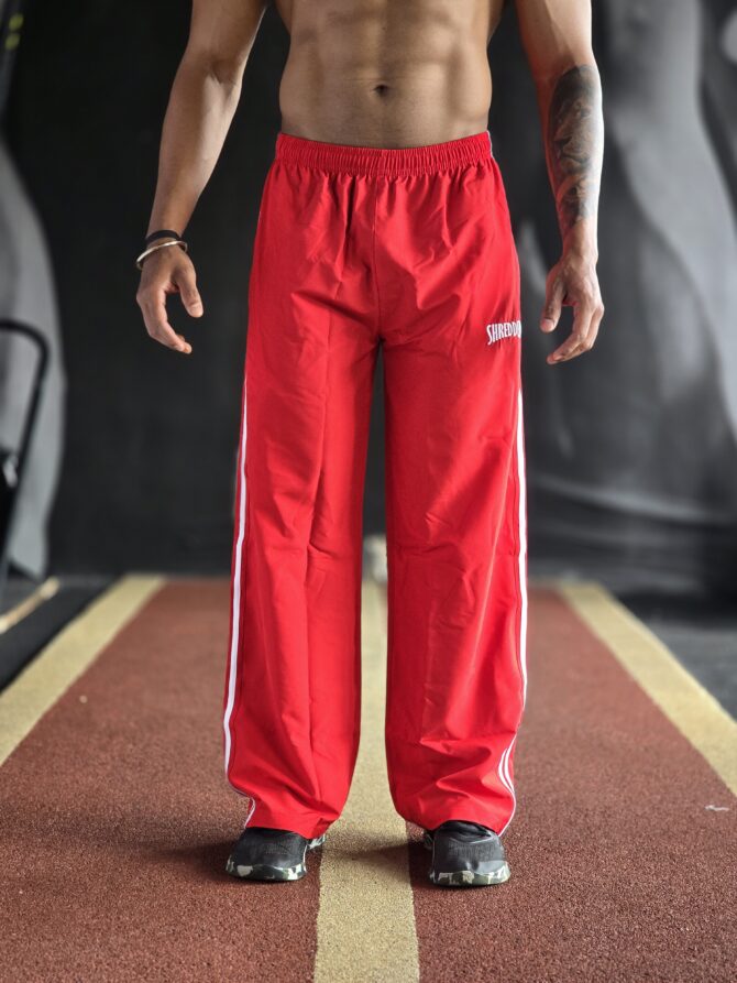 Retro Trackpants - Red - Image 2